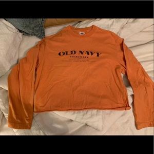 Cropped old navy long sleeve shirt